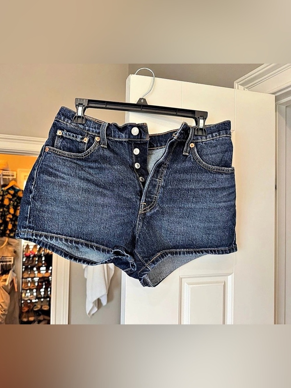 Levi's 501 Original High-Rise Denim Shorts Denim Jean Shorts Waist 29